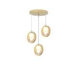 BRIGHT OBJECTIVE PENDANT LAMP 17051/3 LIGHT BROWN