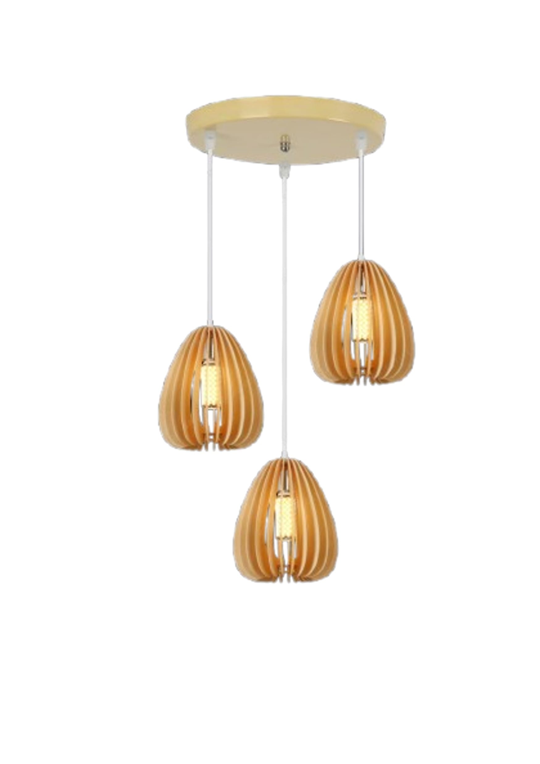 BRIGHT OBJECTIVE PENDANT LAMP 17056/3 LIGHT BROWN
