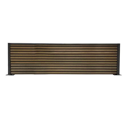 SUNSHIELD PRIVACY FENCE SET-A 200X60CM WALNUT