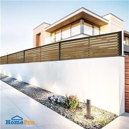 SUNSHEILD PRIVACY FENCE SET-B S90 200X60CM WALNUT