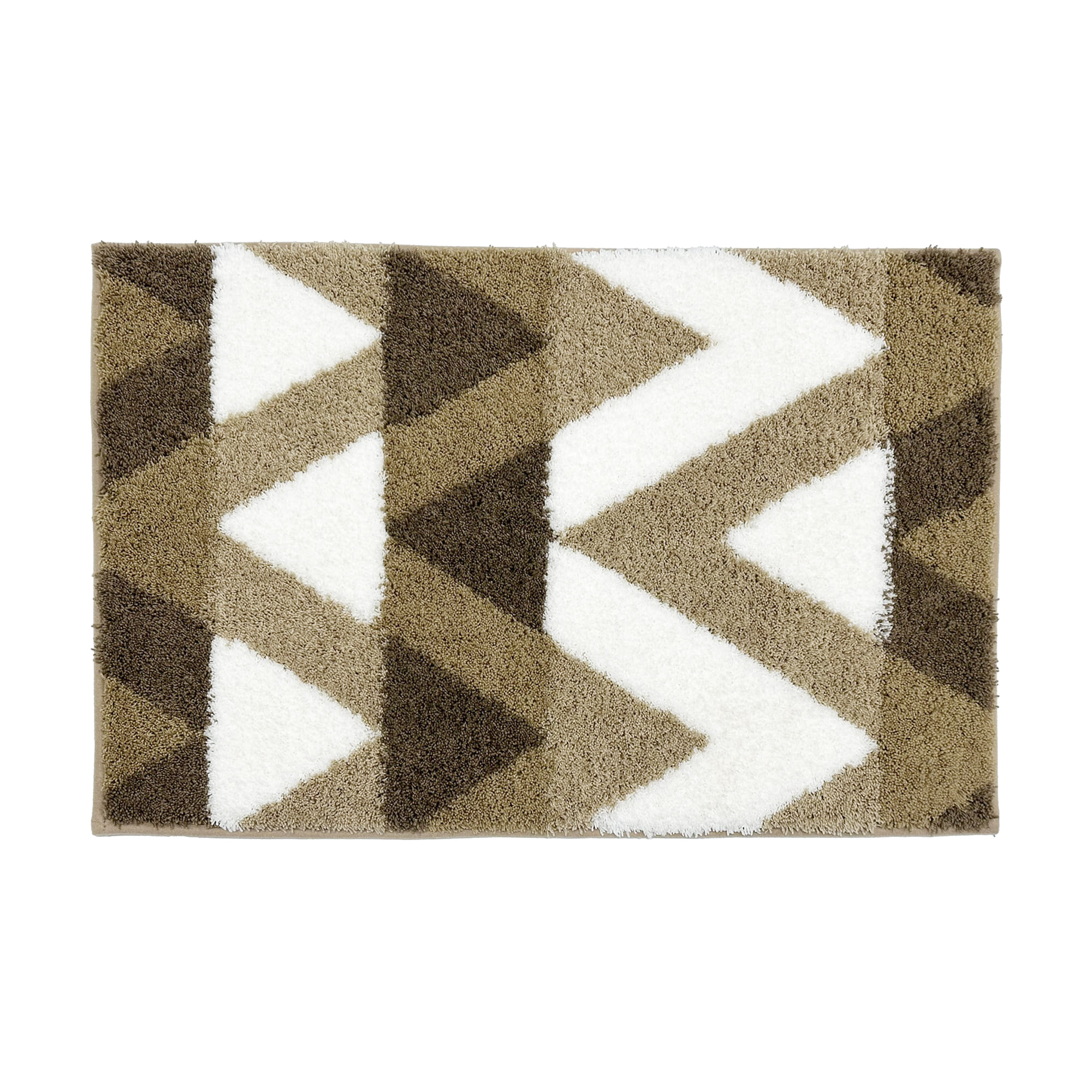 HOME LIVING STYLE RUG ZIG ZAG 45X70CM BROWN