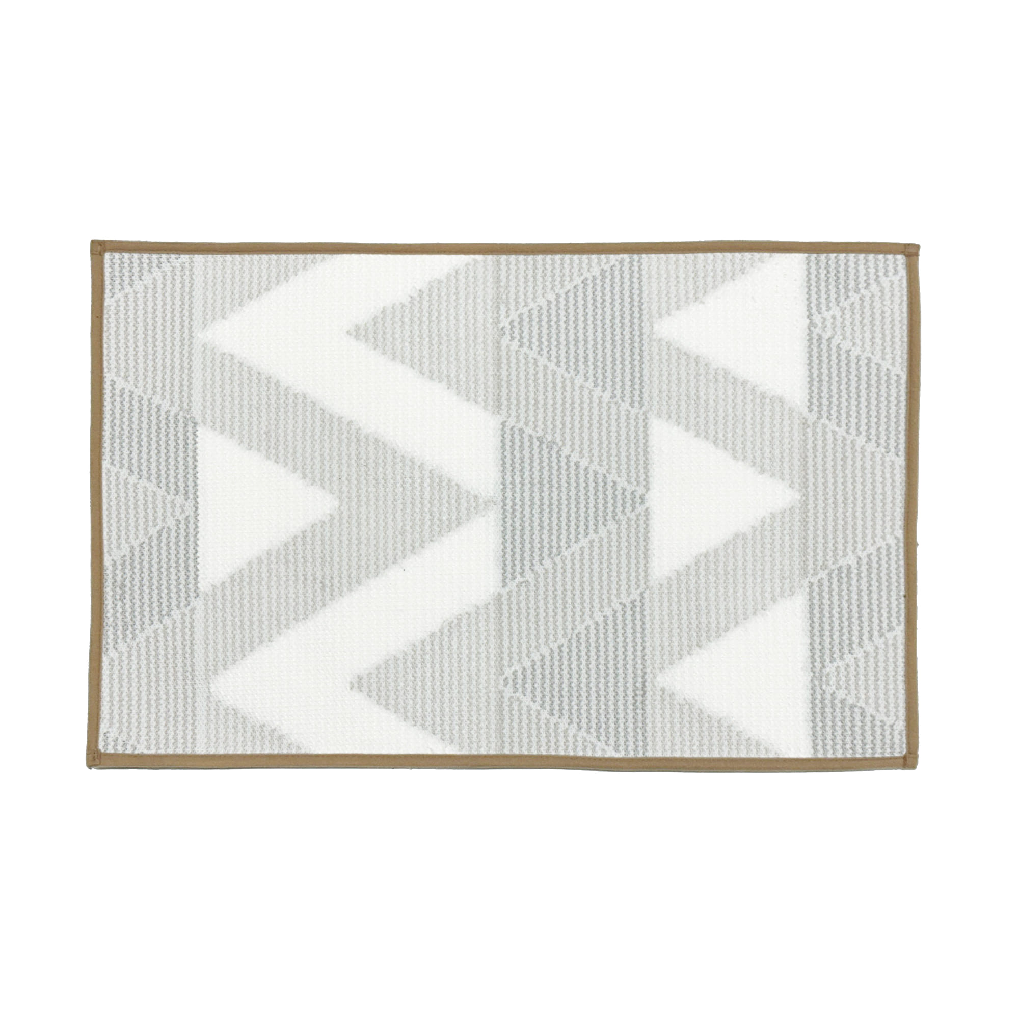 HOME LIVING STYLE RUG ZIG ZAG 45X70CM BROWN