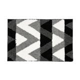 HOME LIVING STYLE RUG ZIG ZAG 45X70CM BLACK