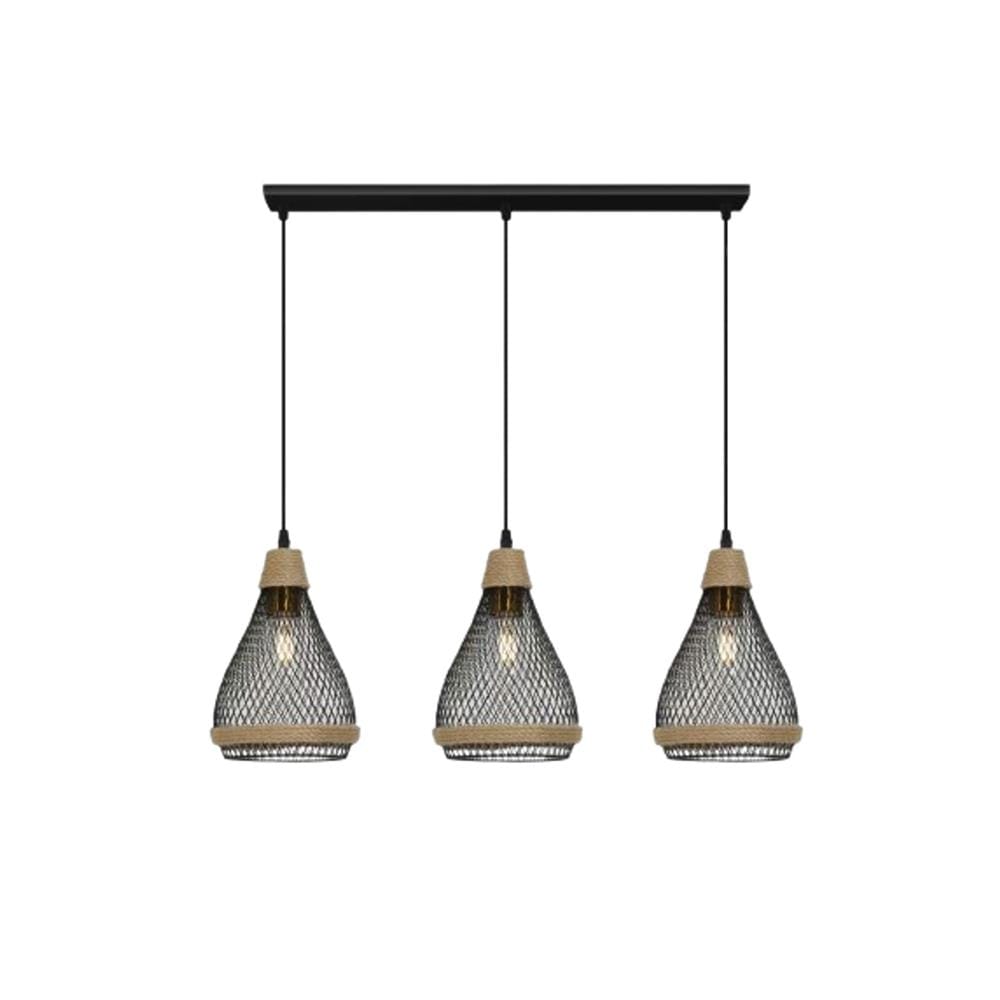 BRIGHT OBJECTIVE PENDANT LAMP 17203/3L BLACK