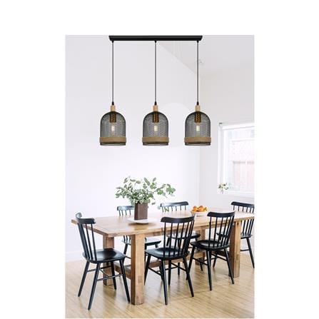 BRIGHT OBJECTIVE PENDANT LAMP 17201/3L BLACK