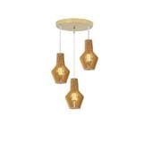 BRIGHT OBJECTIVE PENDANT LAMP 17053/3  LIGHT BROWN