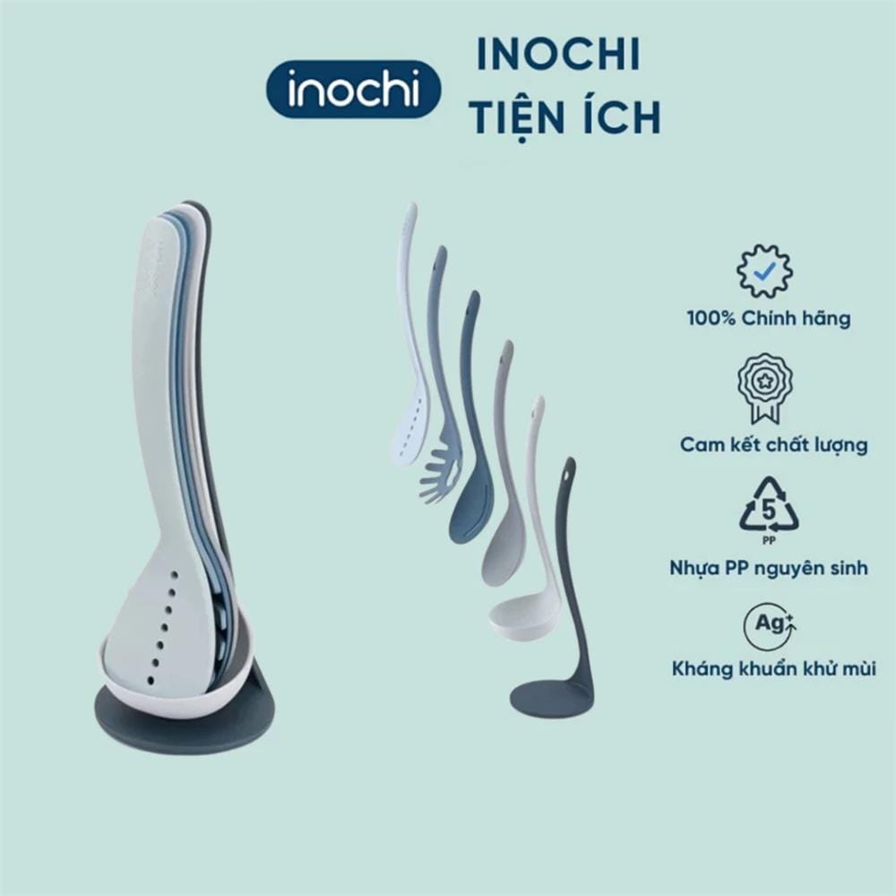 INOCHI YOKO 5-PIECE COOKING UTENSILS SET
