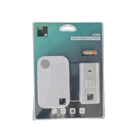 YETPLUS DIGITAL WIRELESS DOOR BELL A300 WHITE+SILVER