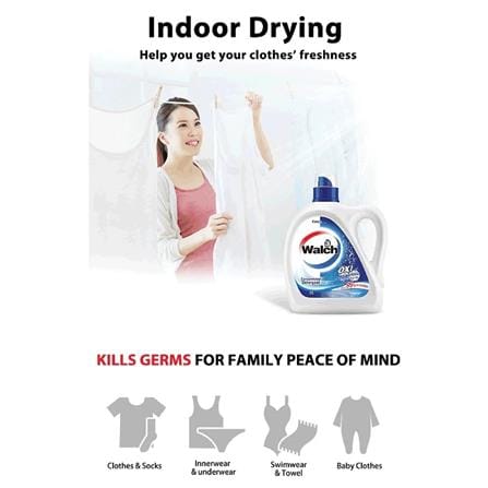 WALCH OXI CLEAN ANTI-BACTERIAL CONCENTRATED DETERGENT LAVENDER 3L