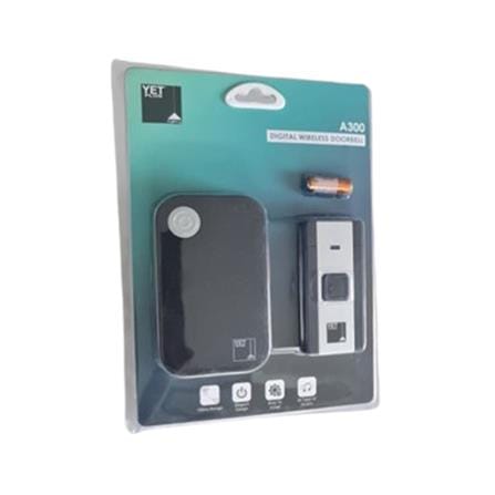 YETPLUS DIGITAL WIRELESS DOOR BELL A300 BLACK+SILVER