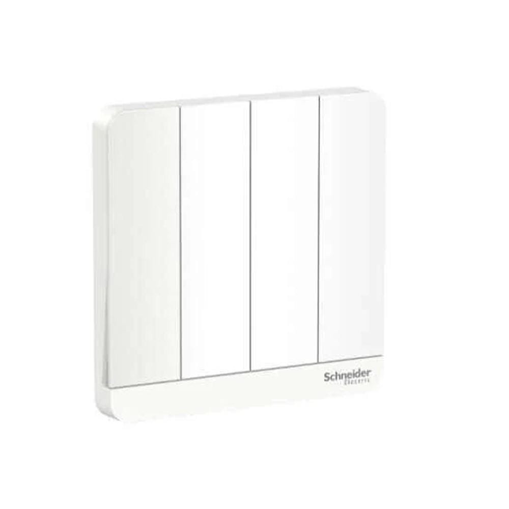 AVATARON 16A 4GANG 1WAY SWITCH E8334L1_WE_G11 WHITE