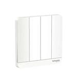 AVATARON 16A 4GANG 1WAY SWITCH E8334L1_WE_G11 WHITE