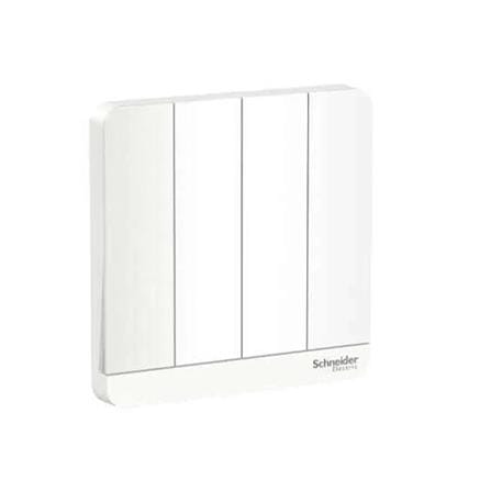 AVATARON 16A 4GANG 1WAY SWITCH E8334L1_WE_G11 WHITE