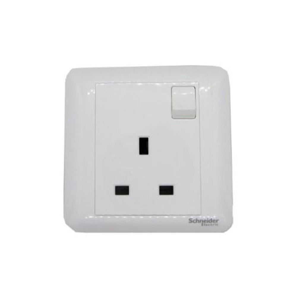 AFFLE PLUS 13A 1 GANG 3 PIN SOCKET A3G15_WE_G11 WHITE