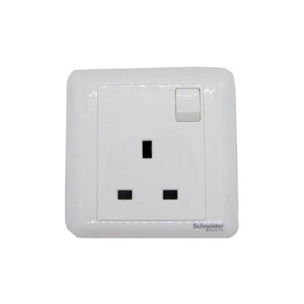 AFFLE PLUS 13A 1 GANG 3 PIN SOCKET A3G15_WE_G11 WHITE