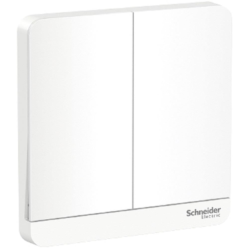 AVATARON 16A 2GANG 1WAY SWITCH E8332L1_WE_G11 WHITE