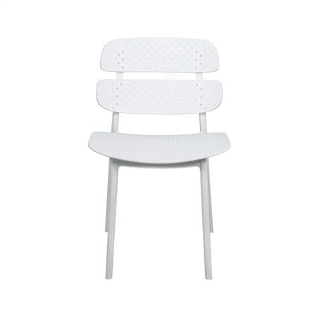 PLASTIC CHAIR SPRING TESSIE DOT WHITE [EXCLUSIVE FROM HOMEPRO THAILAND]