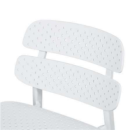 PLASTIC CHAIR SPRING TESSIE DOT WHITE [EXCLUSIVE FROM HOMEPRO THAILAND]