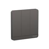 AVATARON 16A 3GANG 1WAY SWITCH E8333L1_DG_G11 DARK GREY