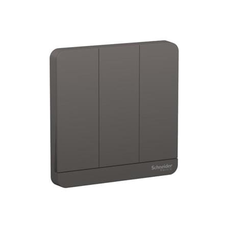 AVATARON 16A 3GANG 1WAY SWITCH E8333L1_DG_G11 DARK GREY