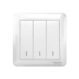 AFFLE PLUS 10A 3 GANG 1 WAY SWITCH A3G33B1A_WE_G11 WHITE