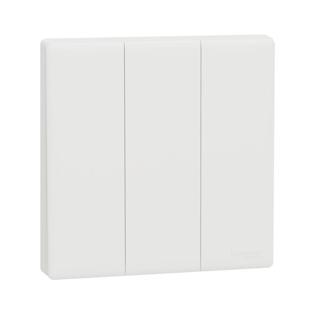 VIVACE E 10A 3 GANG 1 WAY SWITCH KBN33_1_WE_G11 WHITE