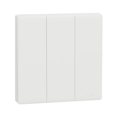 VIVACE E 10A 3 GANG 1 WAY SWITCH KBN33_1_WE_G11 WHITE