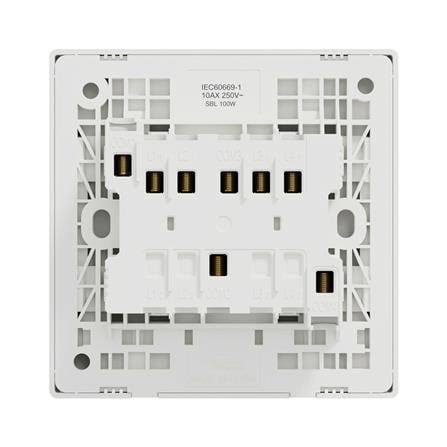 VIVACE E 10A 4 GANG 1 WAY SWITCH KBN34_1_WE_G11 WHITE