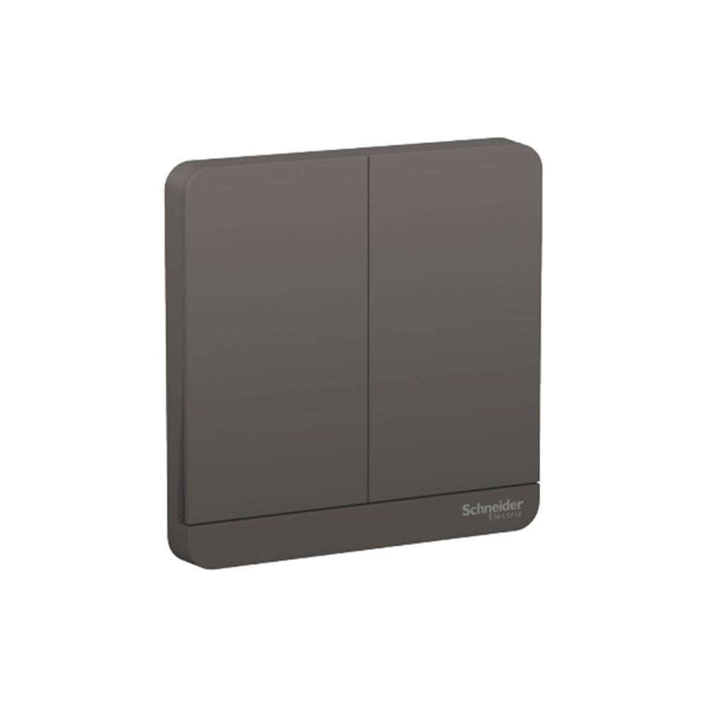 AVATARON 16A 2GANG 1WAY SWITCH E8332L1_DG_G11 DARK GREY