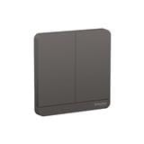AVATARON 16A 2GANG 1WAY SWITCH E8332L1_DG_G11 DARK GREY