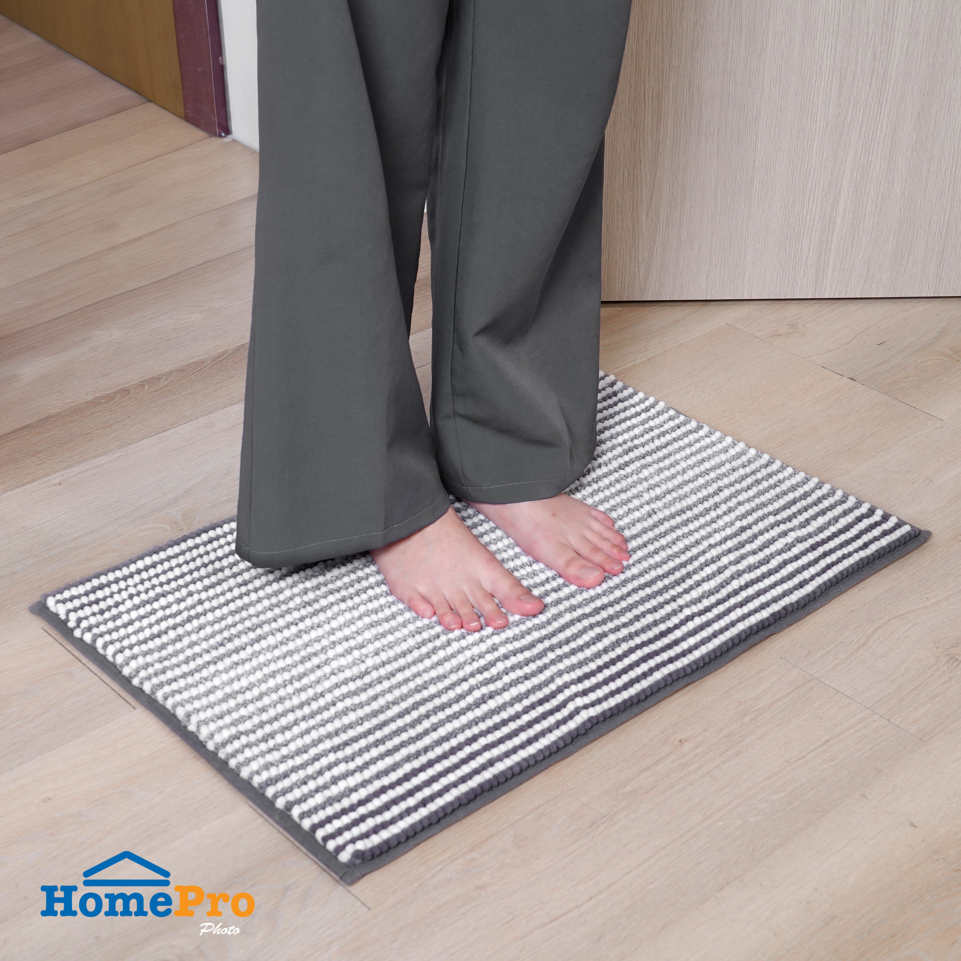 HOME LIVING STYLE RUG SERENE 45X70CM GRAY