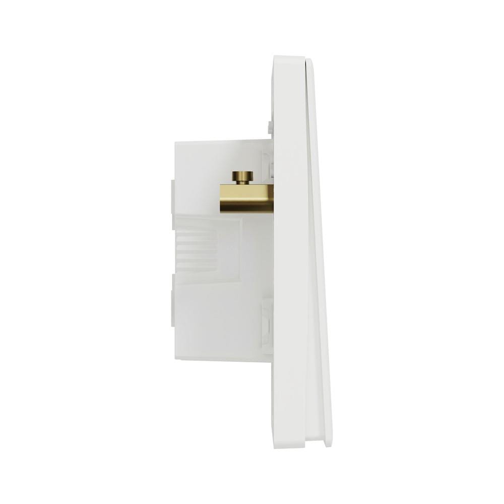 VIVACE E 20A 1 GANG 1 WAY DOUBLE POLE SWITCH  WITH LED KBN31D20N_WE_G11 WHITE