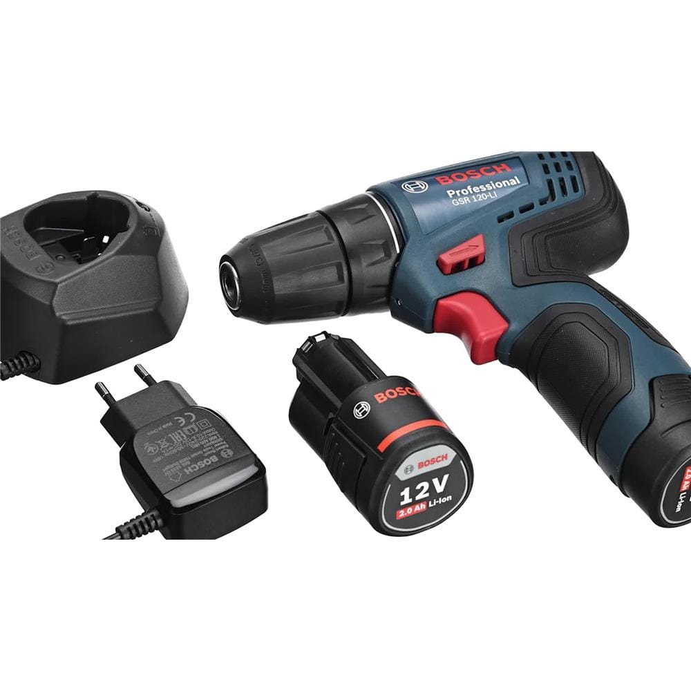 BOSCH 12V CORDLESS DRILL DRIVER GSR120-LI (2 X BATTERIES INCLUDED) 06019G80L0