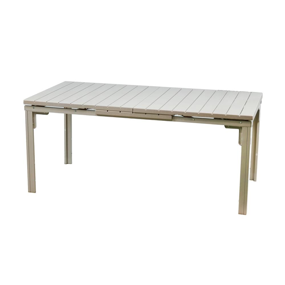 HDPE PATIO TABLE SPRING HARIS 180CM BEIGE [EXCLUSIVE FROM HOMEPRO THAILAND]