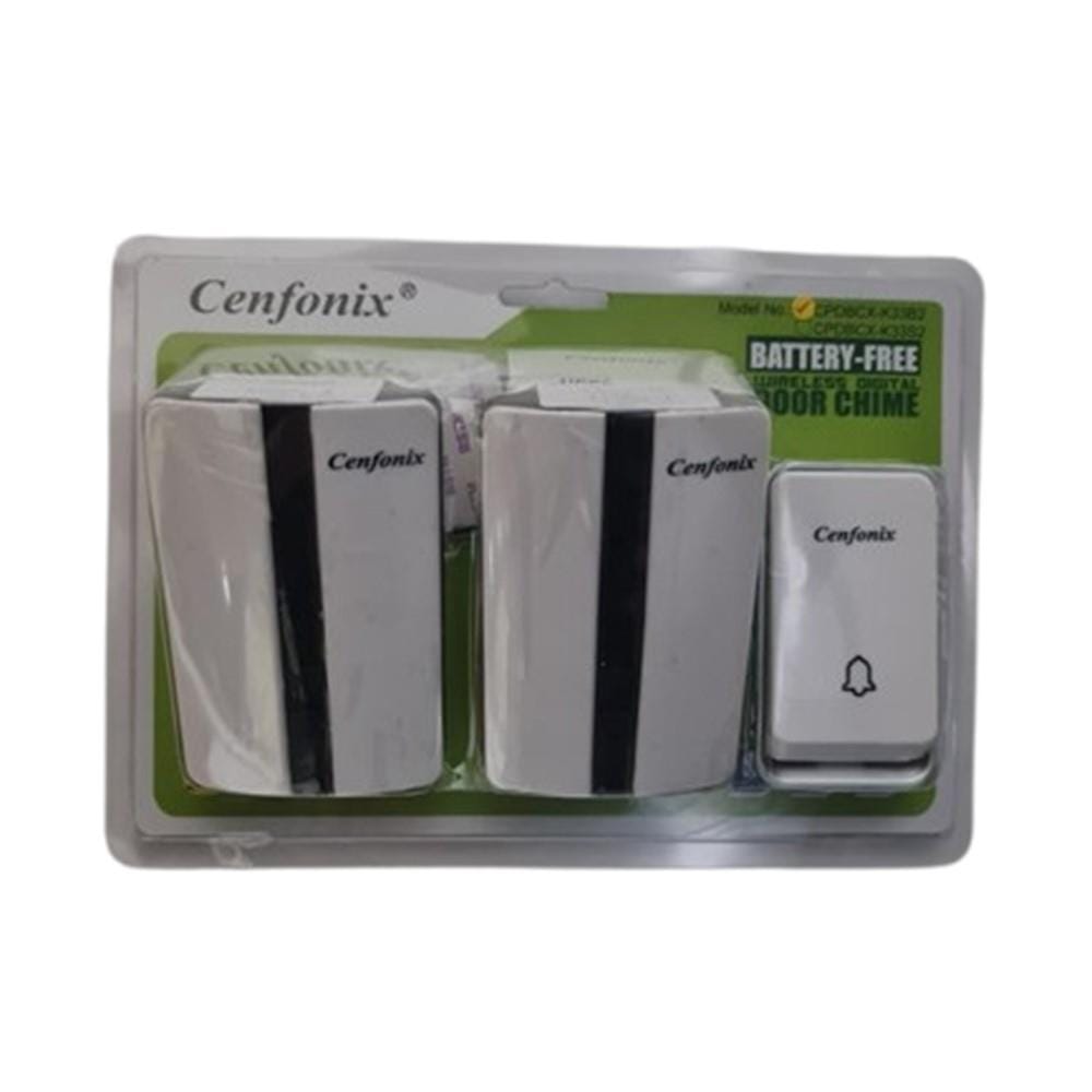 CENFONIX WIRELESS DOORBELL 2 BELL 1 SWITCH K33-B2