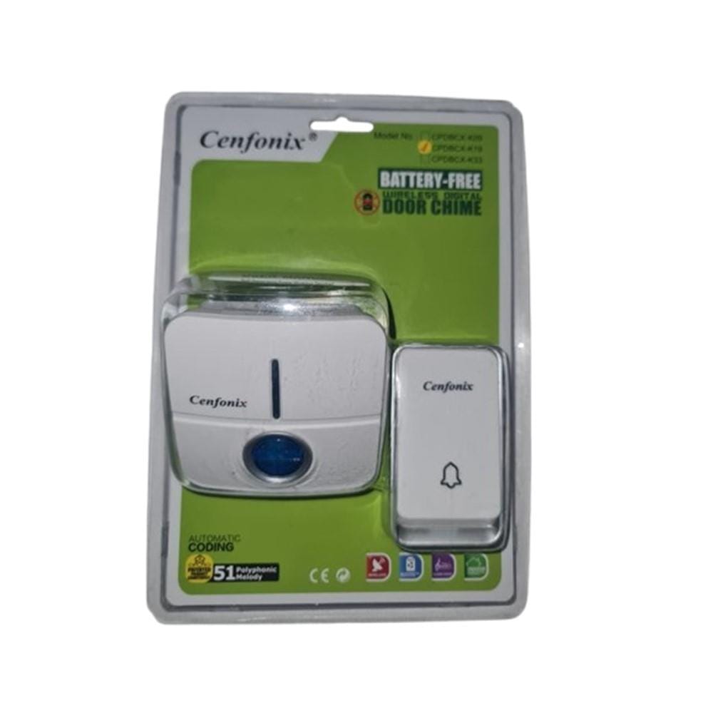 CENFONIX WIRELESS DOORBELL BLUE LIGHT K19