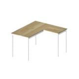 WORKING DESK L SHAPE OAK
