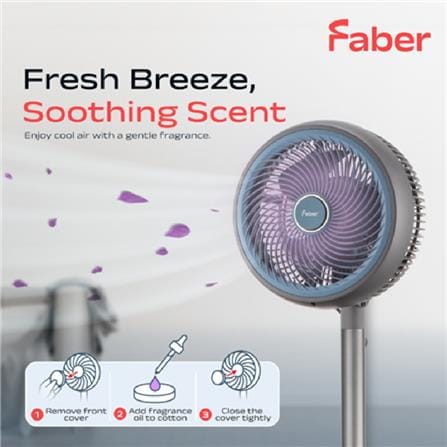 FABER AIR CIRCULATOR STAND FAN FSF SCENTO C5311 8" 60W 3BLADE