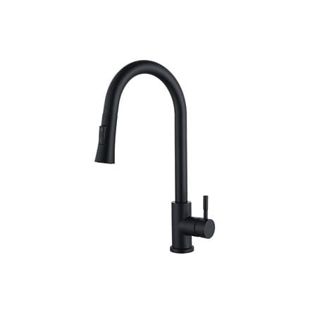 CABANA BUILT-IN NANOMAGMA STAINLESS STEEL SINK PAKCAGE CKS6406-BL 1BOWL BLACK 75CM WITH PULL OUT TAP CB890SS-BL
