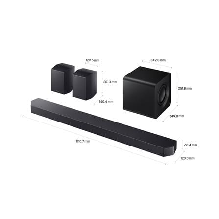 SAMSUNG HW-Q930F/XM Q-SERIES SOUNDBAR 9.1.4 CHANNEL WIRELESS SUBWOOFER & REAR SPEAKERS