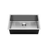 CABANA BUILT-IN NANOMAGMA STAINLESS STEEL SINK PAKCAGE CKS6407 1BOWL SILVER 75CM WITH PULL OUT TAP