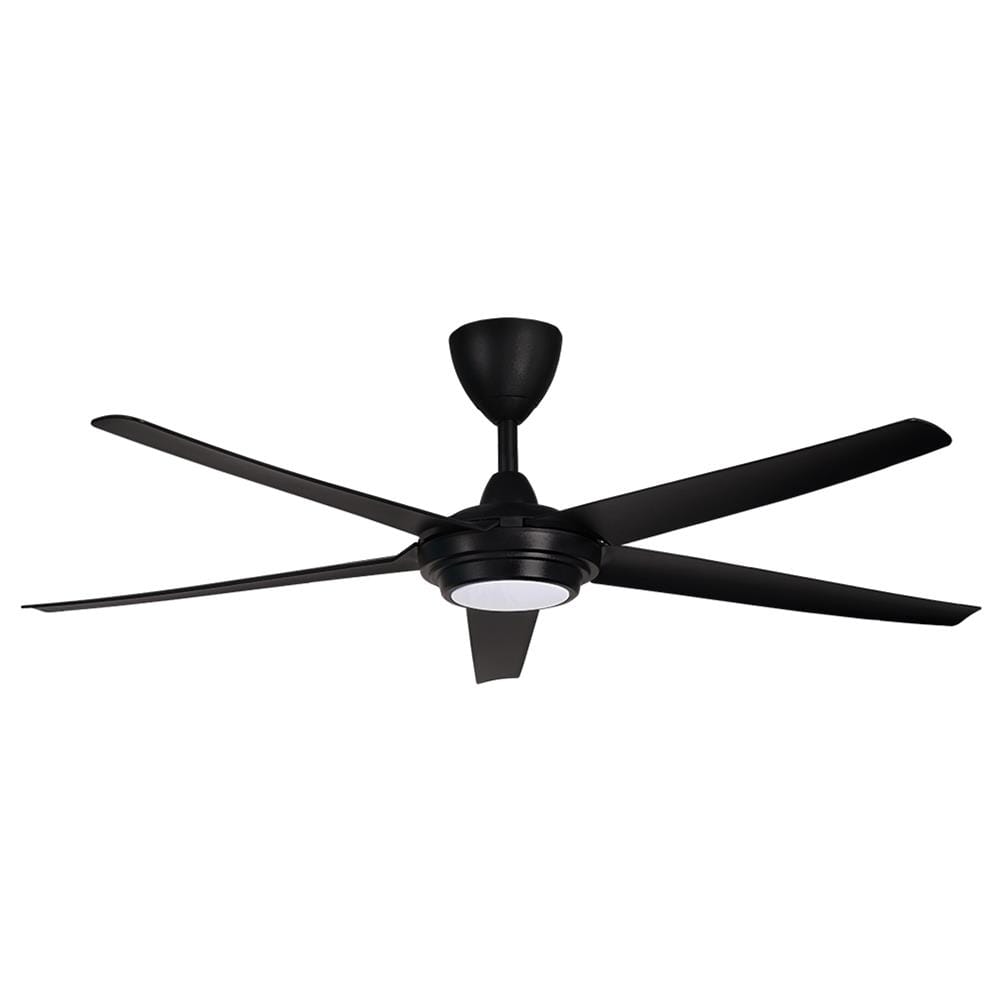 ALPHA COSA EX6 5-BLADE LED DIMMER 56" MATTE BLACK