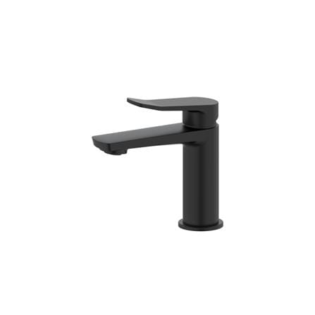 JOHNSON SUISSE LAZIO QUARTER TURN 1/2" BASIN PILLAR TAP WBFA301690 BLACK