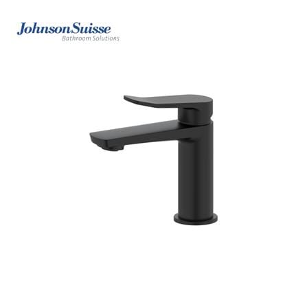 JOHNSON SUISSE LAZIO QUARTER TURN 1/2" BASIN PILLAR TAP WBFA301690 BLACK