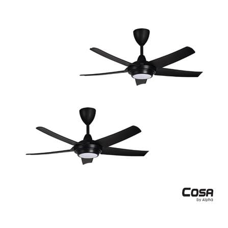 ALPHA COSA EX6 5-BLADE  LED DIMMER 40" MATTE BLACK
