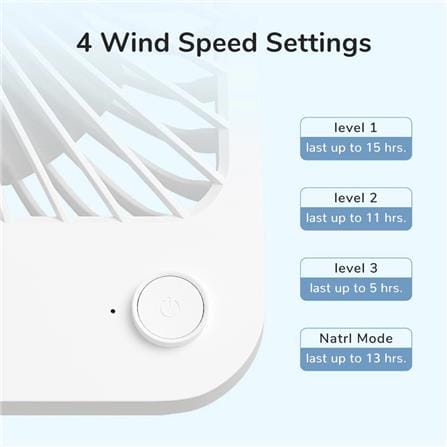 JISULIFE TABLE FAN LIFE1 FA26-BROWN