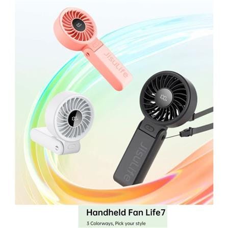 JISULIFE HANDHELD FAN LIFE7-PINK