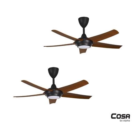 ALPHA COSA EX6 5-BLADE LED DIMMER 46" WALNUT