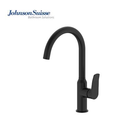 JOHNSON SUISSE LAZIO SINGLE LEVER DECK-MOUNTED SINK MIXER WBFA301698 BLACK