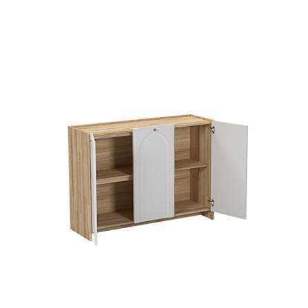 SIDEBOARD CABINET 1.2m ARCH HAZEL OAK